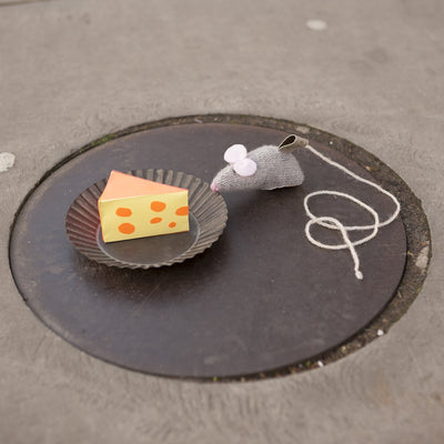Knitted Mouse Cat Toy